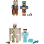 MATTEL Minecraft Set 2 figurky s doplňky různé druhy plast