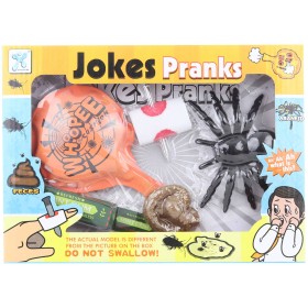 Žertovné předměty set prdicí polštářek s hovínkem a doplňky 5ks prank