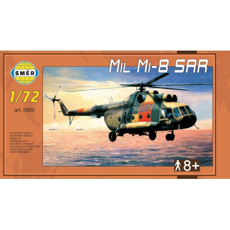 SMĚR Model helikoptéra Mil Mi-8 SAR 1:72 stavebnice vrtulníku 101 dílků