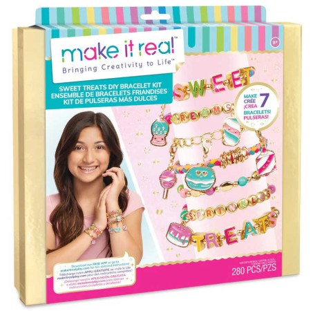 MAKE IT REAL Náramky Sweet Treats kreativní set výroba dětské bižuterie