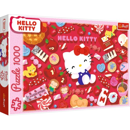 TREFL PUZZLE Hello Kitty 68x48cm skládačka 1000 dílků