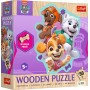 TREFL DŘEVO Puzzle obrysové Tlapková Patrola Veselá štěňata 20x26cm 50 dílků