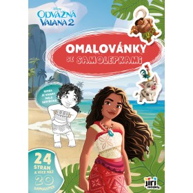 JIRI MODELS Omalovánky A4 se samolepkami Vaiana 2