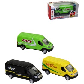 Auto dodávka 11cm kovové autíčko zpětný chod 3 druhy