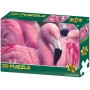 PUZZLE 3D Plameňák 31x23cm 100 dílků skládačka v krabici
