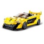 SLUBAN Model Bricks Auto žlutý anglický sporťák 283 dílků + 2 figurky STAVEBNICE