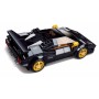 SLUBAN Model Bricks Auto italský černý sporťák 254 dílků + 2 figurky STAVEBNICE