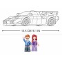 SLUBAN Model Bricks Auto italský černý sporťák 254 dílků + 2 figurky STAVEBNICE