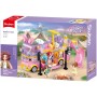 SLUBAN Girls Dream Autobus hudební karavan 412 dílků + 4 figurky STAVEBNICE
