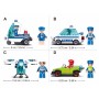 SLUBAN Metropolis Auto Policejní hlídka 97 dílků + figurka STAVEBNICE