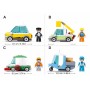 SLUBAN Metropolis Auto taxi zpětný chod 94 dílků + figurka STAVEBNICE