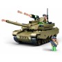 SLUBAN ARMY Bitevní tank M1 322 dílků + 2 figurky STAVEBNICE
