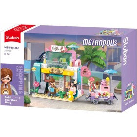 SLUBAN Metropolis Kavárna 241 dílků + 3 figurky STAVEBNICE
