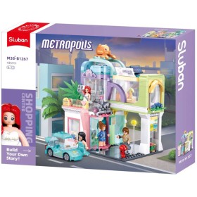 SLUBAN Metropolis Hotel Crown 435 dílků + 4 figurky STAVEBNICE