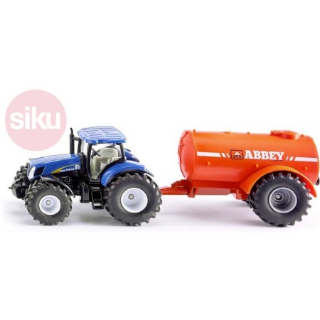 SIKU Traktor modrý set s cisternou 1:50 model kov 1945