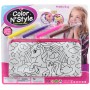 Pouzdro malovací vybarvovací jednorožec kreativní set s fixami