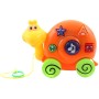 Šnek baby tahací zvířátko na baterie pro miminko 2 barvy Světlo Zvuk