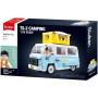 SLUBAN Model Bricks Auto obytný vůz TS-2 265 dílků + figurka STAVEBNICE