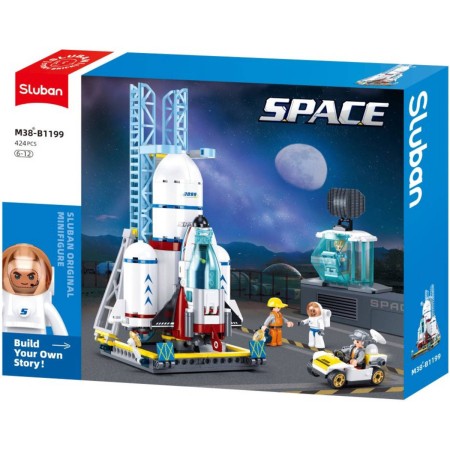 SLUBAN Space Vesmírné středisko 424 dílků + 4 figurky STAVEBNICE