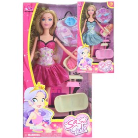 Panenka 30cm set trendy maminka s miminkem a doplňky 2 druhy plast