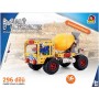 MALÝ MECHANIK Auto domíchávač 296 dílků kovová STAVEBNICE typu Merkur