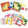 SES CREATIVE Dobarvi si zvířátko baby set prstové barvy se šablonami