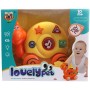 Šnek baby tahací zvířátko na baterie pro miminko 2 barvy Světlo Zvuk