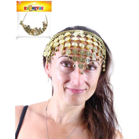 KARNEVAL Čelenka orientální s penízky *KARNEVALOVÝ DOPLNĚK*