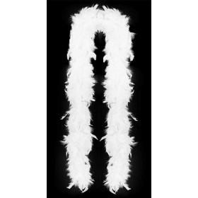 KARNEVAL Boa bílé s peřím 180cm *KARNEVALOVÝ DOPLNĚK*
