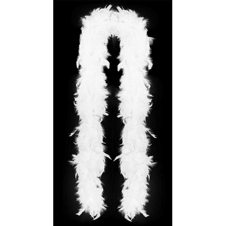 KARNEVAL Boa bílé s peřím 180cm *KARNEVALOVÝ DOPLNĚK*