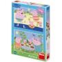 DINO Puzzle Peppa Pig Na dovolené 2x48 dílků 26x18cm skládačka