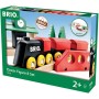 BRIO DŘEVO Baby vláčkodráha osmička Classic set s doplňky 22ks