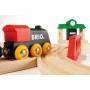 BRIO DŘEVO Baby vláčkodráha osmička Classic set s doplňky 22ks
