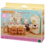 Sylvanian Families jídelna stůl s židlemi a kredencí nábytek doplněk k herním sadám