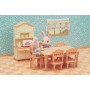 Sylvanian Families jídelna stůl s židlemi a kredencí nábytek doplněk k herním sadám