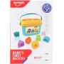 Vkládačka baby set kyblík vkládací + 16 kostek plast