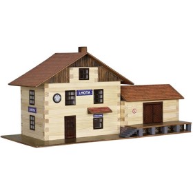 WALACHIA Nádraží vlakové W36 Hobby Kit DŘEVĚNÁ STAVEBNICE
