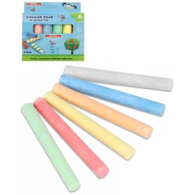 Křídy chodníkové venkovní barevné kulaté set 6ks v krabici