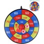 Terč na suchý zip látkový set se 2 soft šipkami a 2 míčky