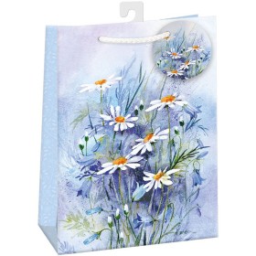 ARGUS Taška dárková kopretiny 23x32x13cm papírová matná