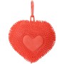 Srdce mačkací přívěsek s bodlinkami antistresový silikonový 6 barev