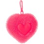 Srdce mačkací přívěsek s bodlinkami antistresový silikonový 6 barev