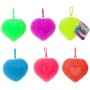 Srdce mačkací přívěsek s bodlinkami antistresový silikonový 6 barev