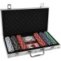 Hra Poker sada 300 žetonů + karty + kostky v hliníkovém kufříku