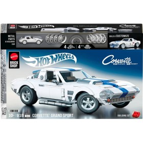 MATTEL Mega Hot Wheels prémiová edice auto Corvette 918 dílků stavebnice