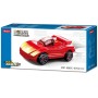 SLUBAN Power Bricks Auto červený sporťák zpětný chod 46 dílků STAVEBNICE