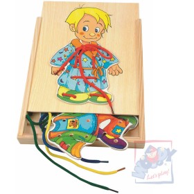 WOODY DŘEVO Skříň šatní šněrovací kluk