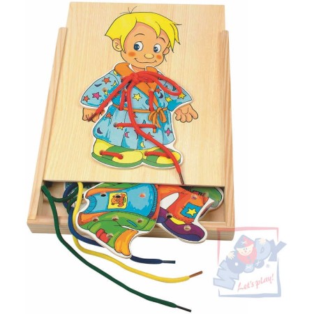 WOODY DŘEVO Skříň šatní šněrovací kluk