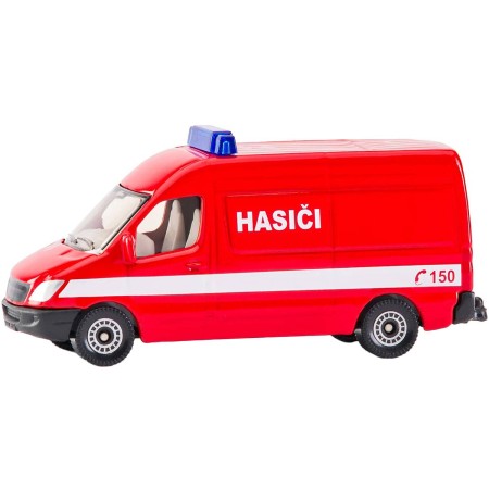 SIKU Auto hasiči dodávka červená CZ model kov 0808