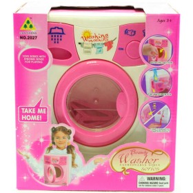 Pračka dětská na vodu otočný buben set se 2 ramínky na baterie